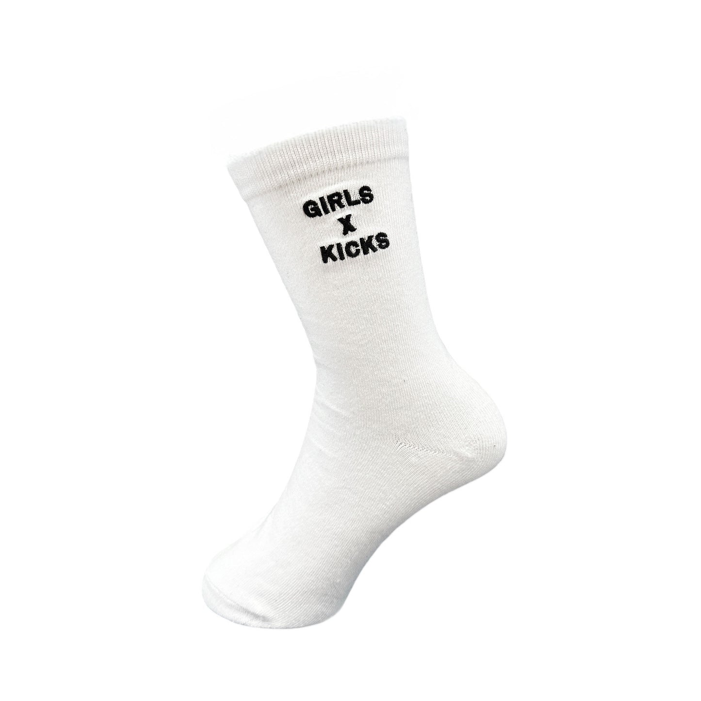 Crew Socks with Black Girls x Kicks Embroidery